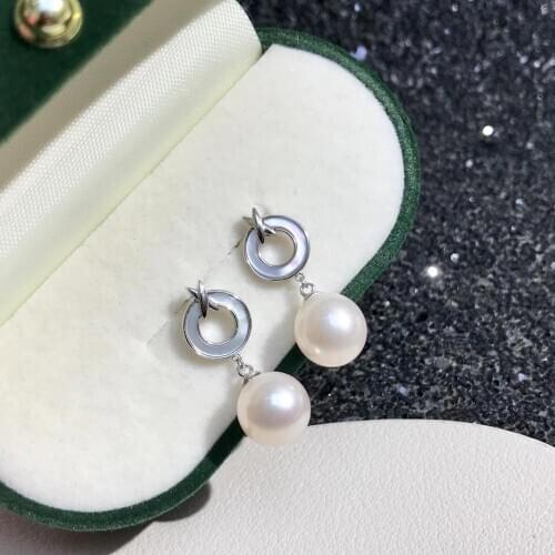 Anniversary 925 Sterling Silver Earrings Findings Settings Base Mountings Parts for Pearls Agate Crystal Stones Jade 5pairs/lot