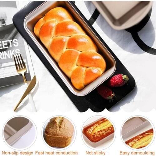 1pc Rectangle Carbon Steel Toast Bread Mold Cake Loaf Pastry Baking Bakeware DIY Non Stick Pan Supplies