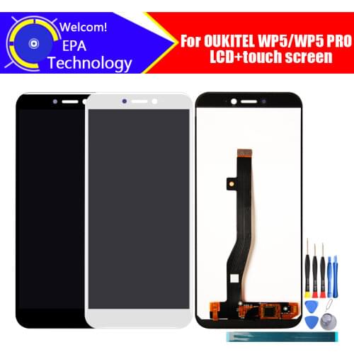 5.5 inch OUKITEL WP5 LCD Display+Touch Screen Digitizer Assembly 100% Original New LCD+Touch Digitizer for OUKITEL WP5 PRO+Tools