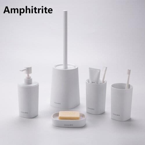 5 Taps Set Bathroom Toilet Accessories Tooth Brush Holder Dental Soap Cop Soap Sanitary Vessel Scope In House Plastic Storage