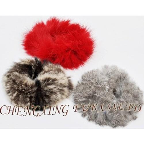 5 pieces CX-E-01 Rabbit Fur Elastic Hair Band / Bracelet ~ Mixed Colour ~ DROP SHIPPING