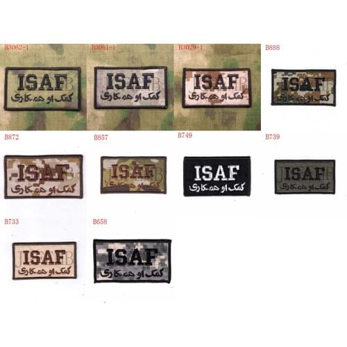 Afghanistan InternationalSecurityAssistanceForce ISAF Military Tactical Morale Embroidery patch