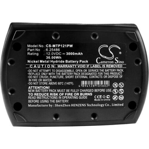 Cameron Sino 3000mAh battery for METABO BS 12 SP BSZ 12 12 Impuls 12 Premium BZ 12 SP SSP 12 ULA9.6-18 6.25486