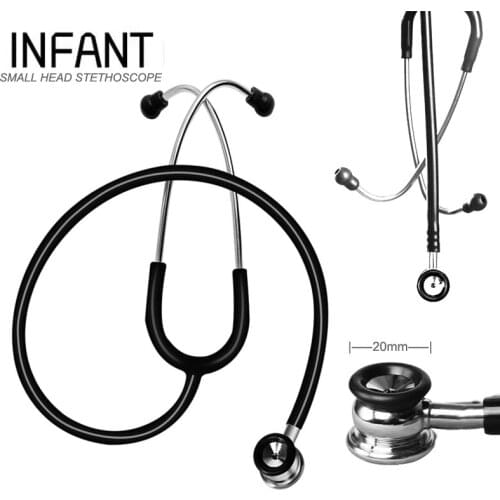20mm Diameter Chestpiece Infant Neonatal Fetal Lightweight Cardiology Doctor Nurse Dual Head Baby Medical Cute Stethoscope