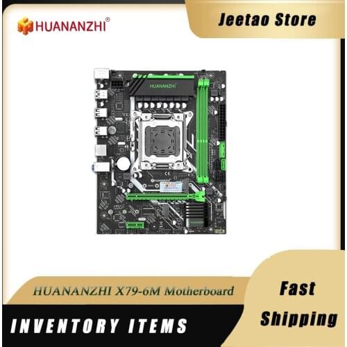 HUANANZHI X79-6M Motherboard Suports Intel XEON E5 LGA2011 All Series DDR3 RECC Non-ECC Memory USB3.0 processor C2/V1/V2