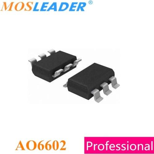 Mosleader AO6602 SOT23-6 500PCS 3000PCS TSOP6 N + P Channel 30V 3.5A -3.7A Made in China High quality