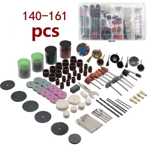 JINRUI Electric Grinding Accessory Set Grinding Head Resin Cutting Disc Sandpaper Ring Brush Engraving Milling Cutter Polishing