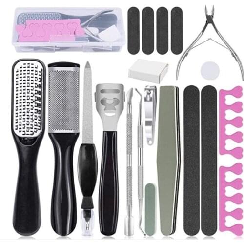Foot Heel Toe Cuticle Kit File Set Dead Hard Skin Callus Remover New Professional Pedicure Tool for Bar Scraper Foot Care Tool