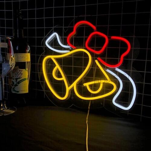 Neon Sign Light Custom Merry Christmas Festival Holiday Commercial Decoration Acrylic Wall Hanging Home Decor Ins Neon Top