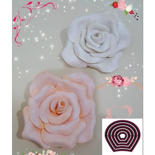 New Roses flowers Metal Cutting Dies Decorative DIY Scrapbooking Steel Craft Die Cut Embossing Paper Cards Stencils
