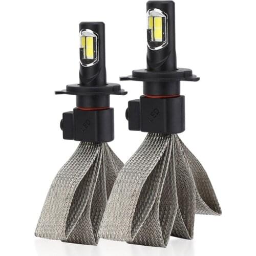 Single S7 H1 H3 LED car headlights 72W 8000LM 6000K Hot