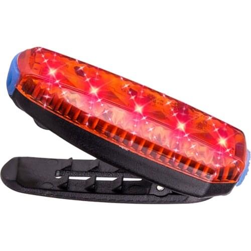 Waterproof Bicycle Tail Rear Light Cycling Clip On USB Lamp Torch Headlight