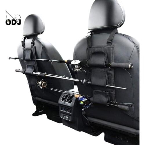 A High Quality Car Seat Fishing Rod Rack Set Car Fishing Rod Rack Velcro Strap Adjustable Car Fishing Rod Rack Car Fixing Belt