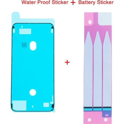 1 set For iPhone 6s 7 8 X XS XSMAX Waterproof Frame Bezel Seal Tape Adhesive LCD Screen + Battery Sticker