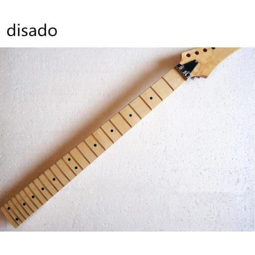1pcs 24 Frets inlay dots Wood color Electric Guitar maple Neck guitar strings lock Guitar accessories parts Wholesale