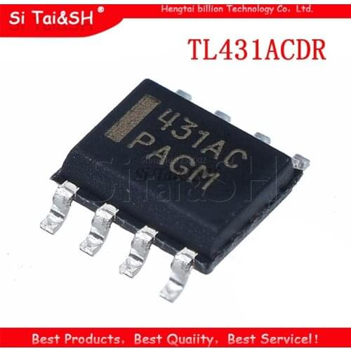 10PCS TL431ACDR SOP8 TL431AC SOP 431AC SMD TL431 SOP-8 TL431ACDT new and original IC