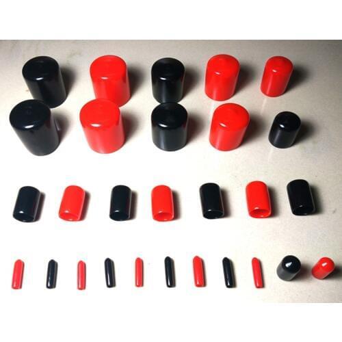 2 4 5 6 8 10 - 21mm End cap PVC Plastic Cable wire thread cover vinyl End cap PVC rubber steel pole tube pipe protecting water