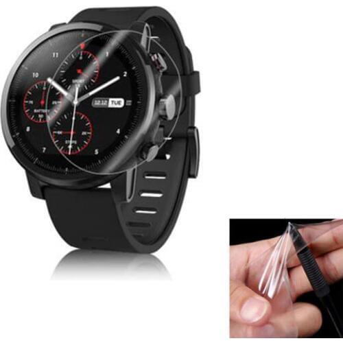 2x Soft TPU Ultra Clear Protective Film For Xiaomi Huami Amazfit Stratos Pace 2/2S Sport Smart Watch Full Screen Protector Cover