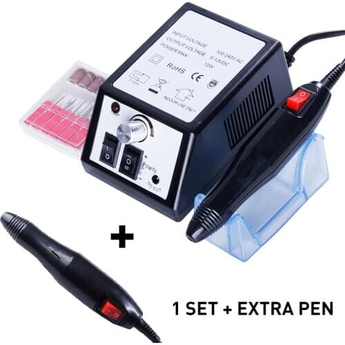 20000RPM Pro Electric Manicure Machine Set Nail Drill Bits Milling Cutter Nail Art Sanding File Gel Cuticle Remover Nail Tools