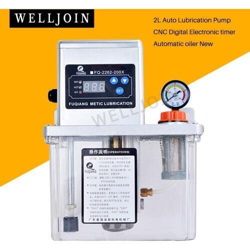 2L Auto Lubrication Pump CNC Digital Electronic timer Automatic oiler New
