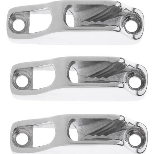 3x Sailing Boat Steel Cleat Rope Cleat Jam Cleat for 3-6mm Line