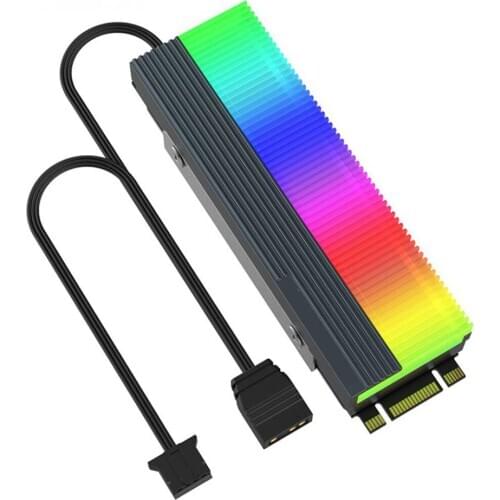 ARGB light fan CM-M73S M.2 Solid State Hard Disk Heat Dissipation ARGB Sync Heat Sink Radiator Cooling fan