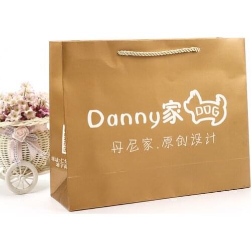 Free delivery 2021 hot sale kraft shopping bag takeaway paper packaging mylar cotton gift bags with handle --XP2116
