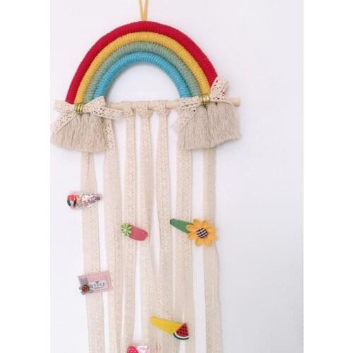 Rainbow Hairpin Hair Clip Holder Storage Organizer Girl Room Hanging Ornament
