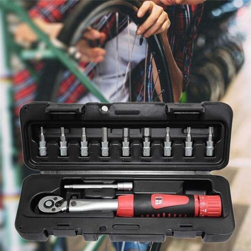 1/4" DR 2-24Nm Bike Torque Wrench Set Bicycle Repair Tools Kit Ratchet Mechanical Torque Spanner Manual Wrenches