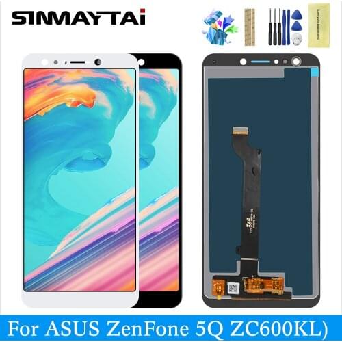 For ASUS ZenFone Asus ZenFone 5 Lite 2018 ZC600KL lcd display digitizer touch screen replacement Parts black lcd 5 Lite ZC600KL