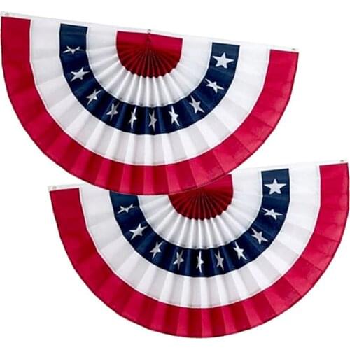 American Independence Day String Flags Banner Semicircular Flag Party Decoration 4 July Decoration Wall Decorations