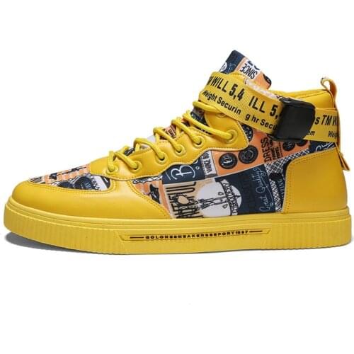 Summer Mens Shoes New Style 2021 Fashion Black High-top Shoes Sports Shoes Comfortable Non-slip Leisure Round Toe Couple Shoes