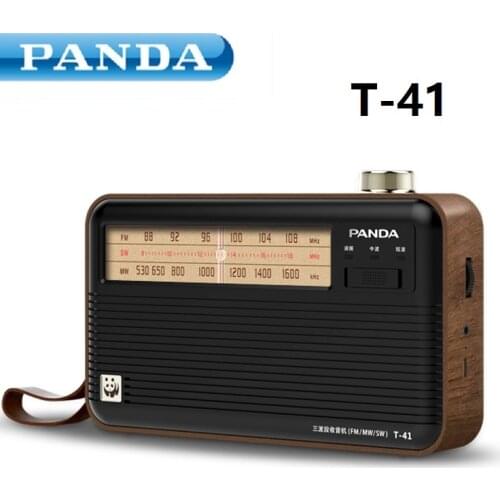 PANDA T-41 Radio Retro Full-band semiconductor Old man Broadcast frequency modulation