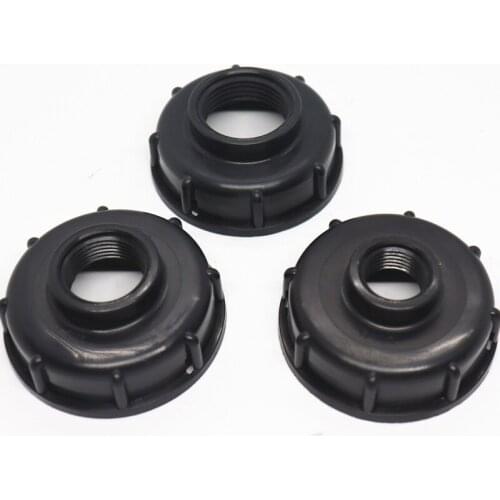 Durable Ibc Tank Fittings Coarse Threaded Cap 60Mm Female Thread To 1/2 ", 3/4", 1 "Adapter Connector