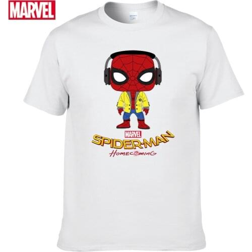 Marvel The Avengers Spider Man t shirt Comfortable Breathable 100% cotton Fashion clothes for teens Summer Tops men t shirt #88