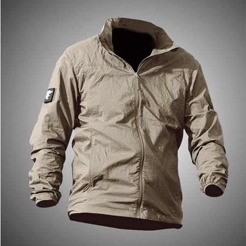 Outdoor Sports Sunscreen Quick Dry Thin Skin Clothing Jacket Waterproof Anti UV Breathable Hooded Windbreaker Tactical Coat Tops