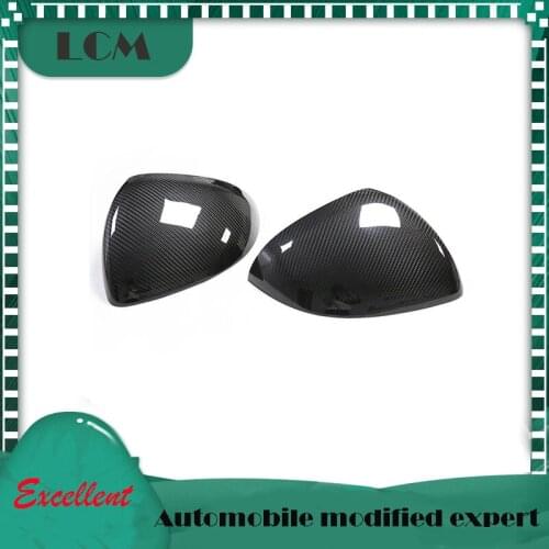Add on Style Dry Carbon Fiber Rearview Side Mirror Cover For-Mercedes-Benz 2021 New C-class S-class S400L W206 W223