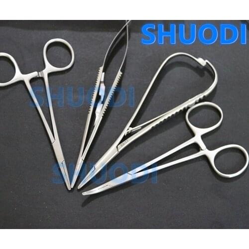 Dental Orthodontic Castroviejo Needle Holder Mathieu Needle Holder Mosquito Tweezer Dental Surgical Forcep Extra fine beak
