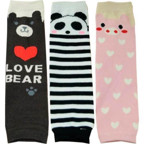 Cartoon Leg Warmer Children Warm Leg Warmers Baby Animal Panda Bear Pig Pattern Infant Knee High Socks Boys Girls Legwarmer
