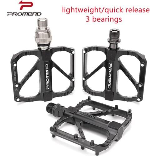 PROMEND Ultralight 3 Bearings Pedal Bicycle Bike Pedal Anti-slip Footboard Bearing Quick Release Aluminum Alloy Bike Accessories
