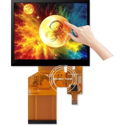 Wisecoco LQ035NC111 LCD Screen with I2C Touch Panel Sensor Digitizer 3.5 inch 320×240 Display