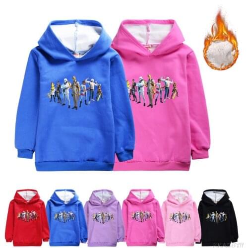 Fortnites Game Winter Tracksuit Boys and Girls Hoodies Sportwear Hooded Sweatshir Clothes