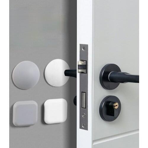 1/2Pcs Self-adhesive Door Stops Silicone Damper Bumpers Crash Pad Cabinet Wall Protector Pads Household Anti-collision