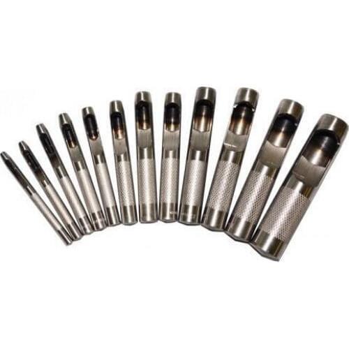 1pc 1-40mm Metal piercing tool Eyelets mold rivet/Button/Leather/Belt holes installation tool,hollow punch Set T2