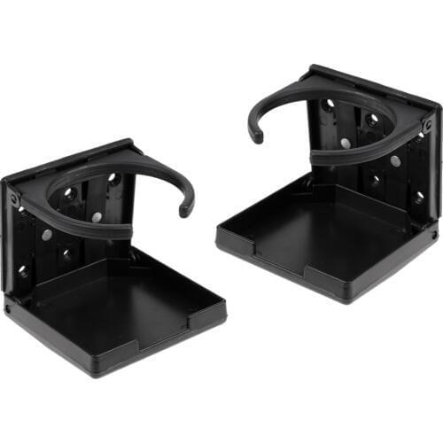 2 Pieces Folding Durable Nylon Drink Cup Holder Storage for Marine Boat/Yacht/Caravan/Car/Truck