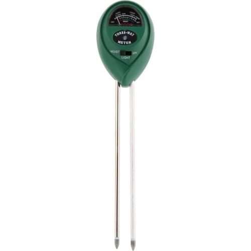 Soil Tester Point Display 3 In 1 PH Meter Moisture Humidity Sunlight Tester Monitor For Agriculture Plants Flowers