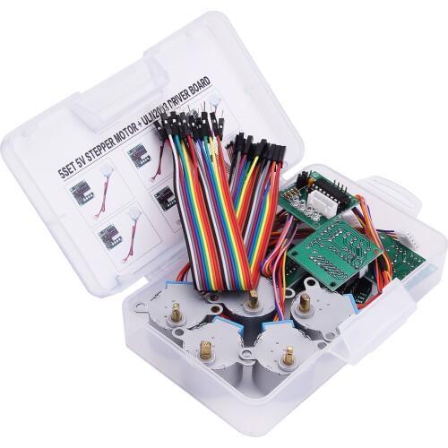 5 sets 28BYJ-48 ULN2003 5V Stepper Motor + ULN2003 Driver Board for Arduino