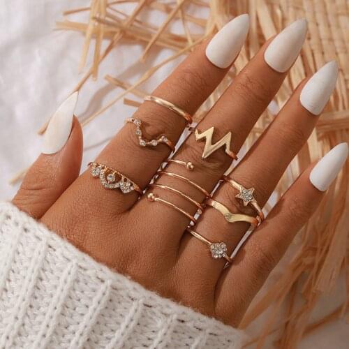 Bohemian matching rings for women ring sets ringen fashion jewelry bagues anillo schmuck accessories gift slytherin wholesale