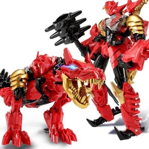 24cm Big New Anime Dinosaur Model Car Toys Brand Action Figures Deformation Robot Classic Plastic ABS Toys For Boys Juguetes