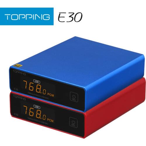 TOPPING E30 COLOR AK4493 Decoder XU208 32BIT/768K DSD512 Touch Operation with Remote Control Hi-Res DAC